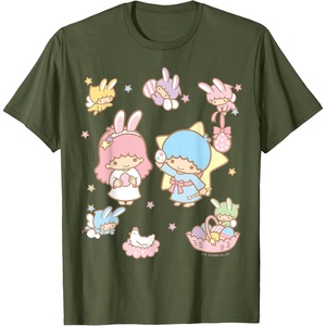 image:imageLittle Twin Stars and Friends Easter Tee Shirt TShirtOlive Green