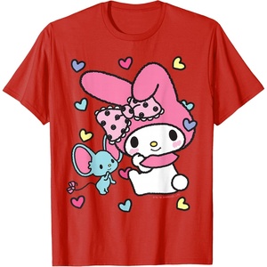 image:imageMy Melody and Friend Sweet Hearts Tee Shirt TShirtRed