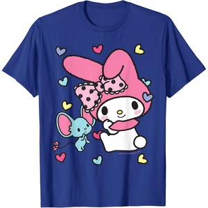 image:imageMy Melody and Friend Sweet Hearts Tee Shirt TShirtRoyal Blue