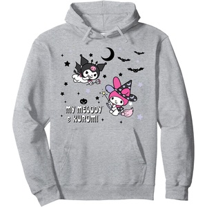 image:imageMy Melody and Kuromi Halloween Hoodie Pullover HoodieHeather Grey