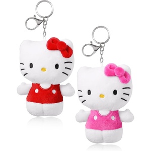 image:imageSALLY ROSE Care BearsStitch or Hello Kitty and Friends Plush Keychain Set Cute Keychains Bag Charms and Purse AccessoriesHello Kitty