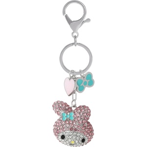 image:imageSALLY ROSE Pave Crystal Hello Kitty and Friends Bag Charm with Lobster Clip Official License Cute Keychains Sanrio GiftsMy Mel Multi Charms