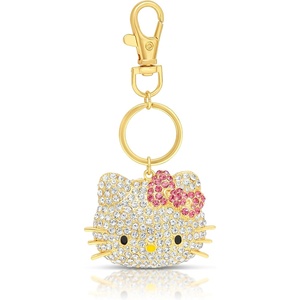 image:imageSALLY ROSE Pave Crystal Hello Kitty and Friends Bag Charm with Lobster Clip Official License Cute Keychains Sanrio GiftsPink