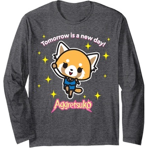 image:imageTomorrow is a New Day Long Sleeve Shirt Long Sleeve TShirtDark Heather Grey