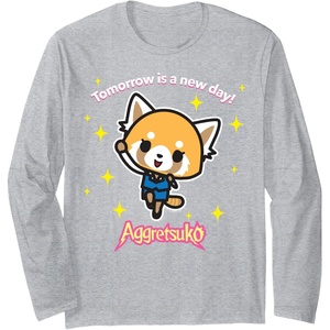 image:imageTomorrow is a New Day Long Sleeve Shirt Long Sleeve TShirtHeather Grey