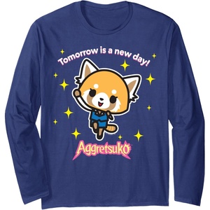 image:imageTomorrow is a New Day Long Sleeve Shirt Long Sleeve TShirtNavy Blue