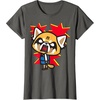 image:imageAggretsuko Rage Face Tee Shirt TShirtAsphalt Grey