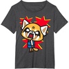 image:imageAggretsuko Rage Face Tee Shirt TShirtDark Heather Grey
