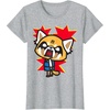 image:imageAggretsuko Rage Face Tee Shirt TShirtHeather Grey