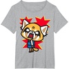 image:imageAggretsuko Rage Face Tee Shirt TShirtHeather Grey