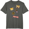 image:imageAggretsuko Rage Patches Tee Shirt TShirtAsphalt Grey