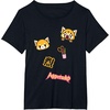 image:imageAggretsuko Rage Patches Tee Shirt TShirtBlack