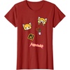 image:imageAggretsuko Rage Patches Tee Shirt TShirtCranberry Red