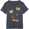 image:imageAggretsuko Rage Patches Tee Shirt TShirtHeather Blue