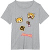 image:imageAggretsuko Rage Patches Tee Shirt TShirtHeather Grey