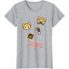 image:imageAggretsuko Rage Patches Tee Shirt TShirtHeather Grey
