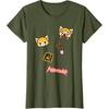 image:imageAggretsuko Rage Patches Tee Shirt TShirtOlive Green