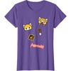 image:imageAggretsuko Rage Patches Tee Shirt TShirtPurple Heather