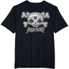 image:imageAggretsuko Skull and Crossbones Tee Shirt TShirtBlack