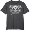 image:imageAggretsuko Skull and Crossbones Tee Shirt TShirtDark Heather Grey