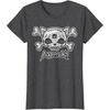 image:imageAggretsuko Skull and Crossbones Tee Shirt TShirtDark Heather Grey