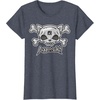 image:imageAggretsuko Skull and Crossbones Tee Shirt TShirtHeather Blue