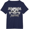 image:imageAggretsuko Skull and Crossbones Tee Shirt TShirtNavy Blue