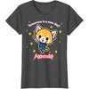 image:imageAggretsuko Tomorrow is a New Day Tee Shirt TShirtDark Heather Grey