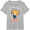 image:imageAggretsuko Tomorrow is a New Day Tee Shirt TShirtHeather Grey