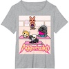 image:imageAggretsuko Yoga Pose Tee Shirt TShirtHeather Grey