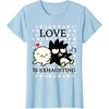 image:imageBadtz  Maru Love is Exhausting Valentine Shirt TShirtBaby Blue