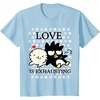 image:imageBadtz  Maru Love is Exhausting Valentine Shirt TShirtBaby Blue