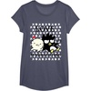 image:imageBadtz  Maru Love is Exhausting Valentine Shirt TShirtHeather Blue
