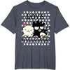 image:imageBadtz  Maru Love is Exhausting Valentine Shirt TShirtHeather Blue