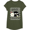 image:imageBadtz  Maru Love is Exhausting Valentine Shirt TShirtOlive Green