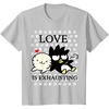 image:imageBadtz  Maru Love is Exhausting Valentine Shirt TShirtSilver Grey