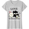 image:imageBadtz  Maru Love is Exhausting Valentine Shirt TShirtSilver Grey