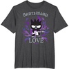image:imageBadtz  Maru Rock Star Love Shirt TShirtDark Heather Grey