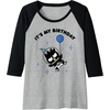 image:imageBadtzMaru Its My Birthday Raglan Baseball TeeBlackAthletic Heather