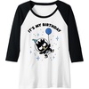image:imageBadtzMaru Its My Birthday Raglan Baseball TeeBlackWhite