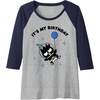 image:imageBadtzMaru Its My Birthday Raglan Baseball TeeNavy BlueAthletic Heather