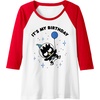 image:imageBadtzMaru Its My Birthday Raglan Baseball TeeRedWhite