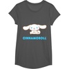 image:imageCinnamoroll Character Front and Back TShirt SmallAsphalt Grey