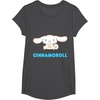 image:imageCinnamoroll Character Front and Back TShirt SmallDark Heather Grey