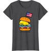 image:imageGudetama American Classic Burger Tee Shirt TShirtDark Heather Grey