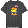 image:imageGudetama American Classic Burger Tee Shirt TShirtDark Heather Grey