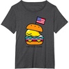 image:imageGudetama American Classic Burger Tee Shirt TShirtDark Heather Grey