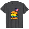 image:imageGudetama American Classic Burger Tee Shirt TShirtDark Heather Grey