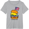 image:imageGudetama American Classic Burger Tee Shirt TShirtHeather Grey