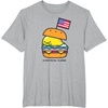 image:imageGudetama American Classic Burger Tee Shirt TShirtHeather Grey